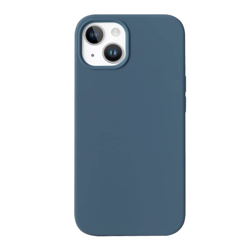 Coque en silicone Bleu nuit pour Samsung Galaxy A54 5G intérieur en microfibres photo 1