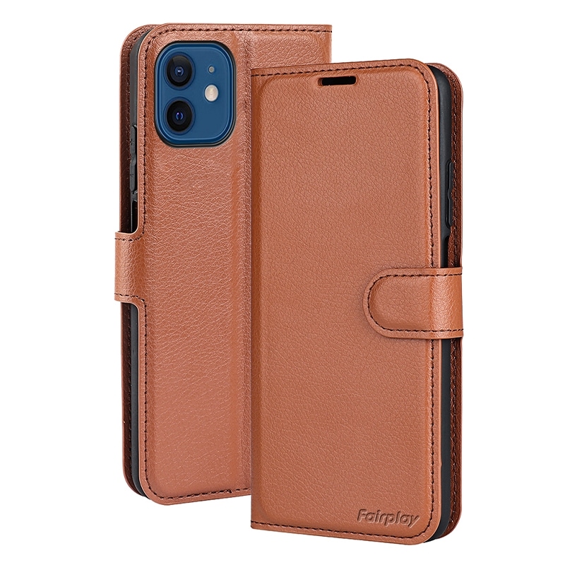 Etui Marron pour Redmi Note 11 4G/11S avec porte-cartes intégré photo 1