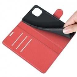 Etui Rouge pour Xiaomi 11 Lite 5G NE avec porte-cartes intégré photo 6