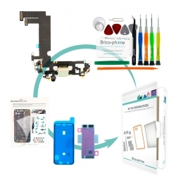 Kit de réparation avec connecteur de charge Lightning pour iPhone 12 Mini Vert photo 1