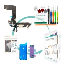 Kit de réparation avec connecteur de charge Lightning pour iPhone 13 Mini Lumière Stellaire photo 1