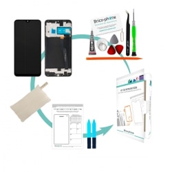 Kit de réparation avec écran complet avec châssis pour Samsung Galaxy A10 photo 1