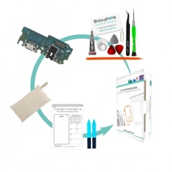 Kit de réparation avec connecteur de charge USB Type-C pour Samsung Galaxy A12 et Galaxy M12 photo 1