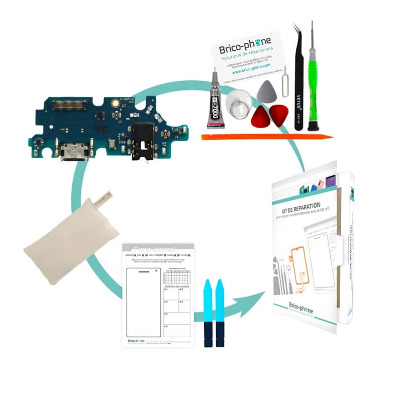 Kit de réparation avec connecteur de charge USB Type-C pour Samsung Galaxy A13 photo 1