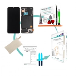 Kit de réparation avec écran complet avec châssis pour Samsung Galaxy A40 photo 1