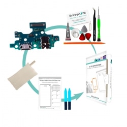 Kit de réparation avec connecteur de charge USB Type-C pour Samsung Galaxy A41 photo 1