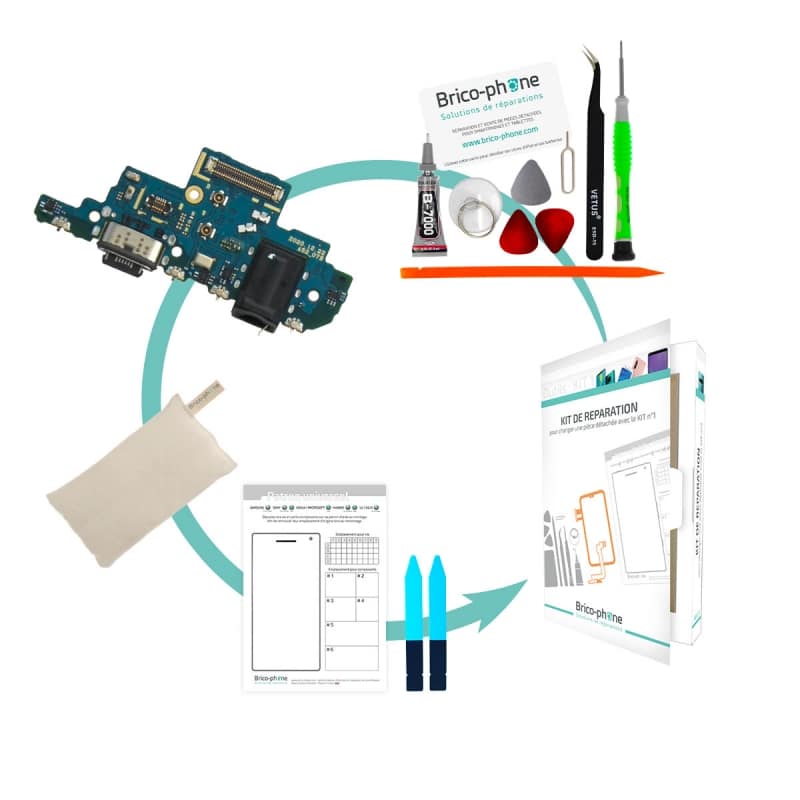 Kit de réparation avec connecteur de charge USB Type-C pour Samsung Galaxy A52 et A52 (5G) photo 1