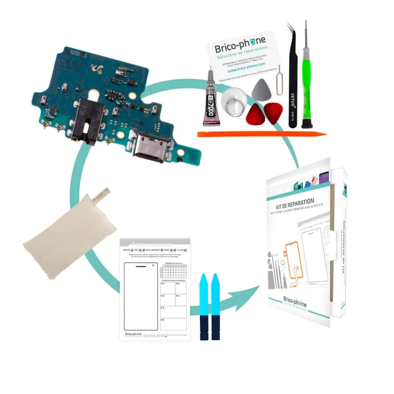 Kit de réparation avec connecteur de charge avec prise jack pour Samsung SM-N770 Galaxy Note 10 Lite photo 1