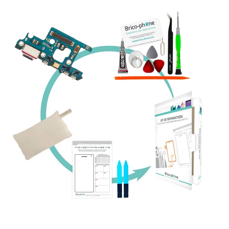 Kit de réparation avec connecteur de charge pour Samsung Galaxy Note 10 Plus photo 1