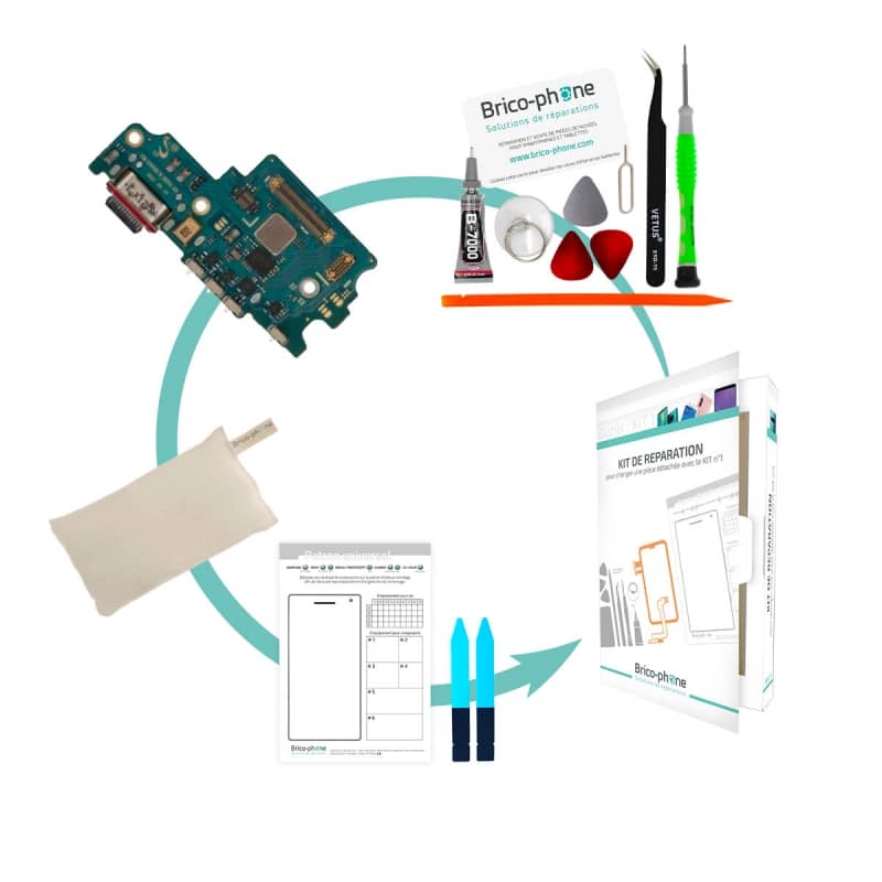 Kit de réparation avec connecteur de charge USB Type-C pour Samsung Galaxy S21 FE photo 1