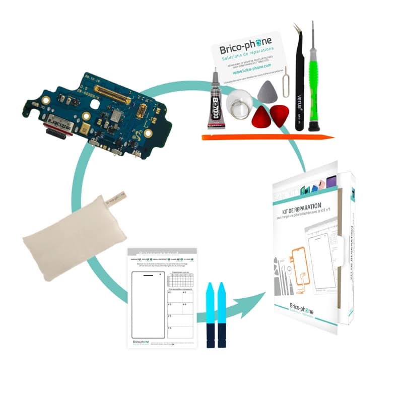 Kit de réparation avec connecteur de charge USB Type-C pour Samsung Galaxy S21 Ultra photo 1