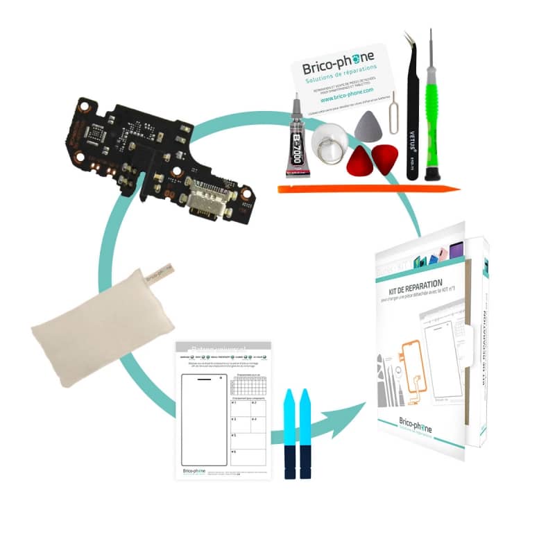 Kit de réparation avec connecteur de charge USB Type-C pour Xiaomi Mi 10T Lite photo 1