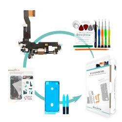 Kit de réparation avec connecteur de charge Lightning pour iPhone 12 Pro Or photo 1