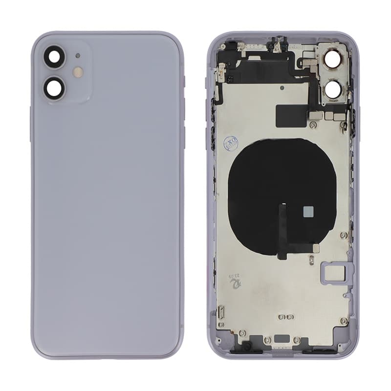 Châssis complet sans connecteur de charge pour iPhone 11 Mauve photo 1