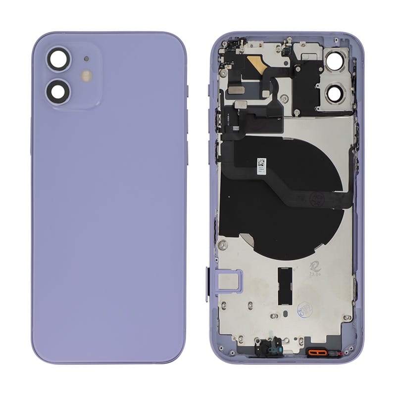 Châssis complet sans connecteur de charge pour iPhone 12 Mauve photo 1