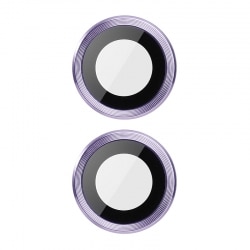 Verre trempé 3D Violet pour lentille de caméra iPhone 11, iPhone 12, iPhone 12 Mini photo 1