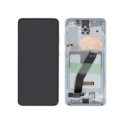 Bloc écran Bleu avec châssis pour Samsung Galaxy S20 (G980F/G981B) (Sans caméra avant) photo 1