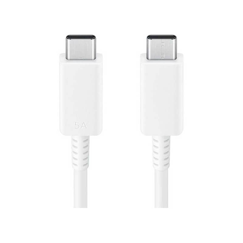 Câble charge rapide 25W USB-C vers USB-C Samsung 1,8m Blanc photo 1