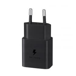 Chargeur Secteur Samsung 15W Noir avec prise USB-C photo 3