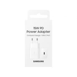 Chargeur Secteur Samsung 15W Blanc avec prise USB-C photo 4