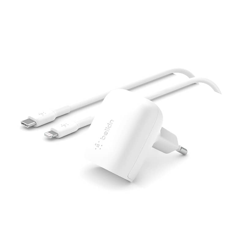 Chargeur BELKIN USB-C 20W avec câble USB-C vers Lightning photo 1