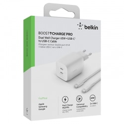 Chargeur BELKIN USB-C 65 W câble USB-C inclus photo 4