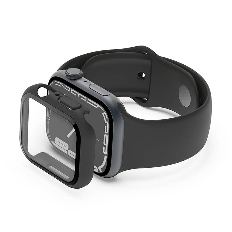 Verre trempé anti-bactérien Belkin avec bumper noir pour Apple Watch 40/41 mm photo 1