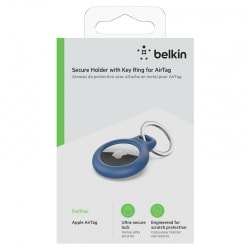 Support Bleu BELKIN pour AirTag avec attache en métal photo 5