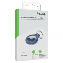 Support Bleu BELKIN pour AirTag avec attache en métal photo 6