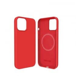 Coque silicone MagSafe Rouge pour iPhone 12 Pro Max