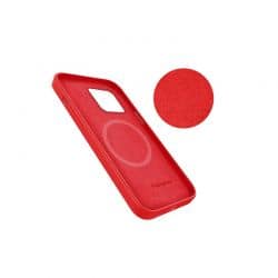 Coque silicone MagSafe Rouge pour iPhone 12 Mini