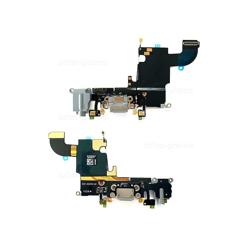 Connecteur de charge, jack et micros Gris sidéral pour iPhone 6S - Origine reconditionné photo 1