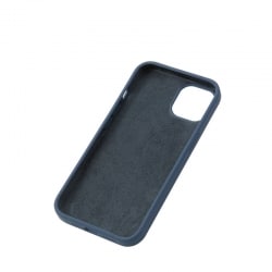 Coque en silicone Bleu Minuit pour Samsung Galaxy S24+ intérieur en microfibres photo 3