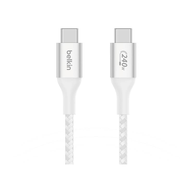 Câble blanc USB-C vers USB-C 240W 2m BELKIN photo 1