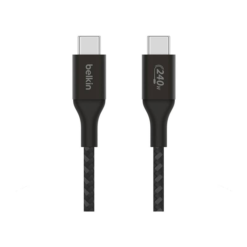 Câble noir USB-C vers USB-C 240W 2m BELKIN photo 1