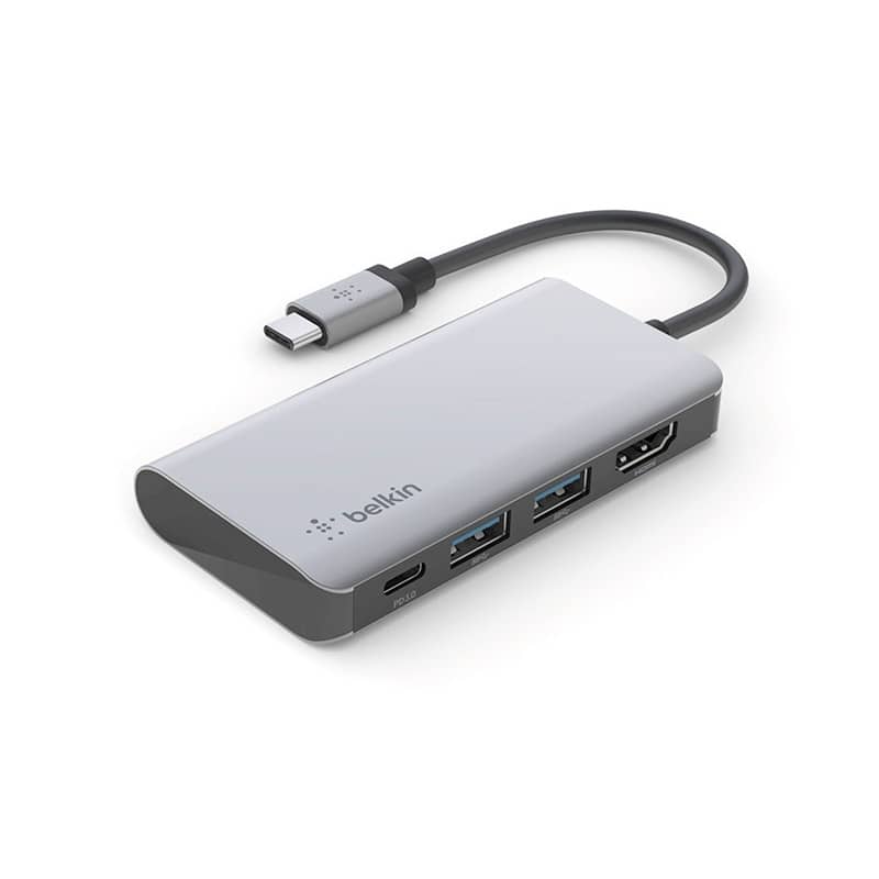 Adaptateur 4 en 1 BELKIN - 1 port HDMI - 1 port USB-C - 2 ports USB-A photo 1