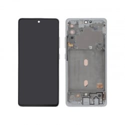 Ecran complet reconditionné avec châssis pour Galaxy A51 5G (A516B) Blanc photo 1