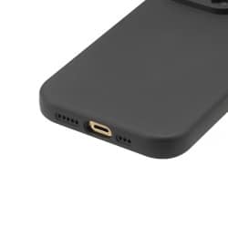 Coque silicone MagSafe Noire pour iPhone 12 photo 4