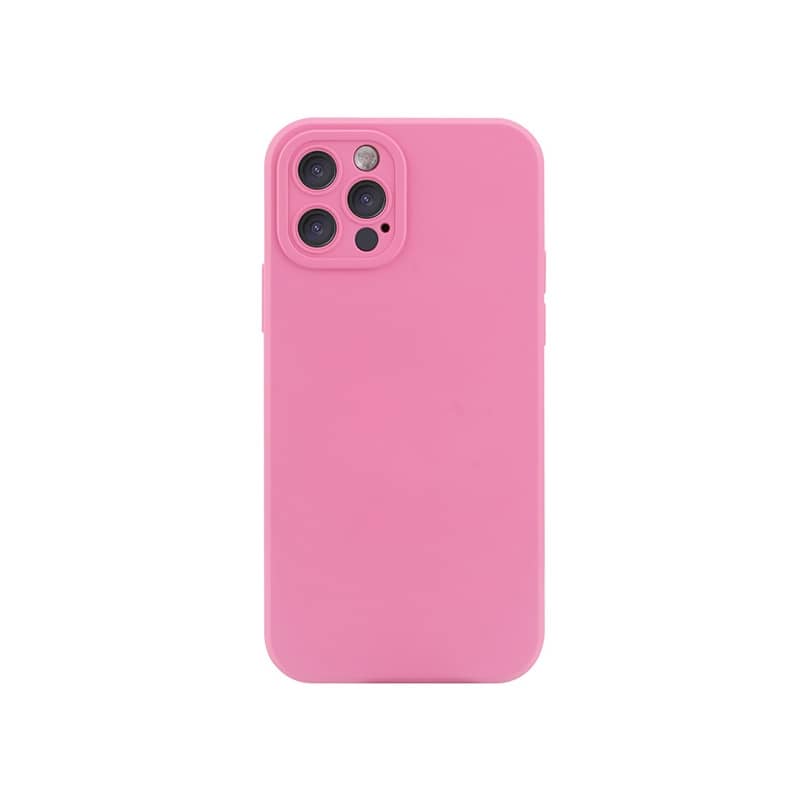 Coque silicone MagSafe Rose pour iPhone 12 photo 1