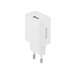 Chargeur secteur 12W USB-A Blanc photo 1