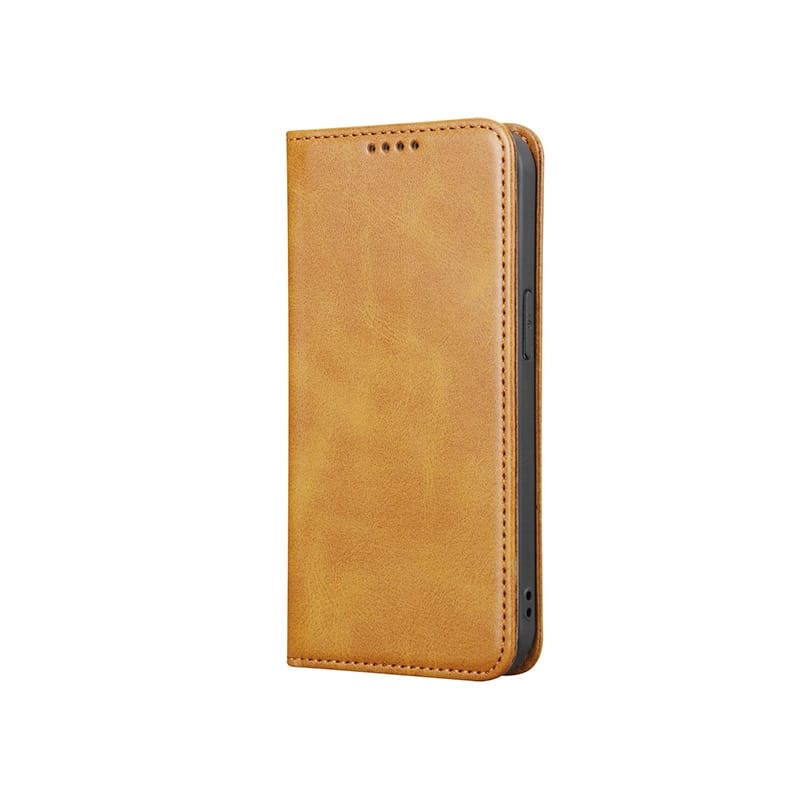 Etui portefeuille à clapet Marron pour Samsung Galaxy A05S photo 1