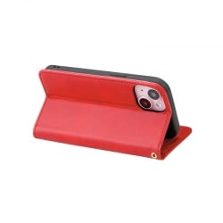 Etui portefeuille à clapet Rouge pour Samsung Galaxy A05S photo 3