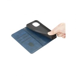 Etui portefeuille à clapet Bleu pour iPhone 12 Pro Max photo 4