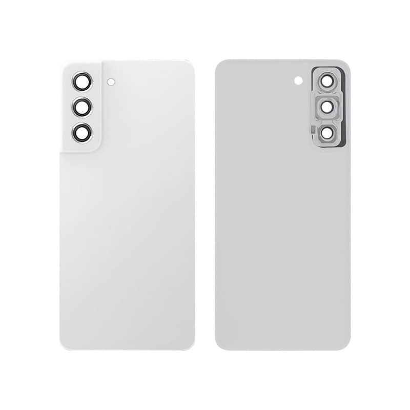 Vitre arrière compatible Blanche pour Samsung Galaxy S21 FE photo 1