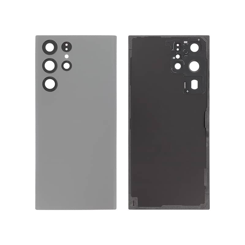 Vitre arrière compatible Graphite pour Samsung Galaxy S22 Ultra photo 1