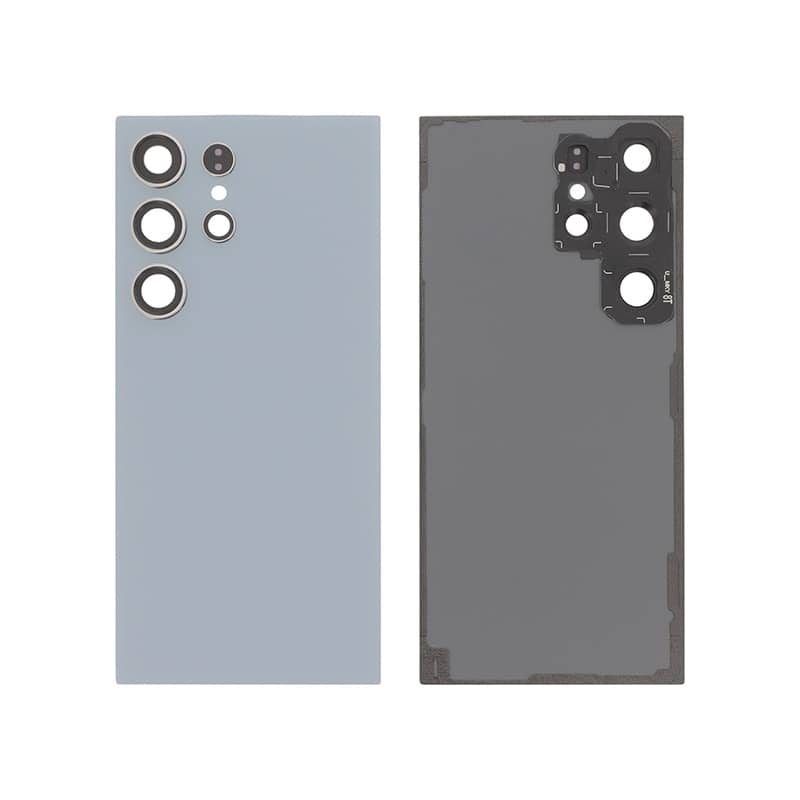 Vitre arrière compatible Titane Bleu pour Samsung Galaxy S24 Ultra photo 1