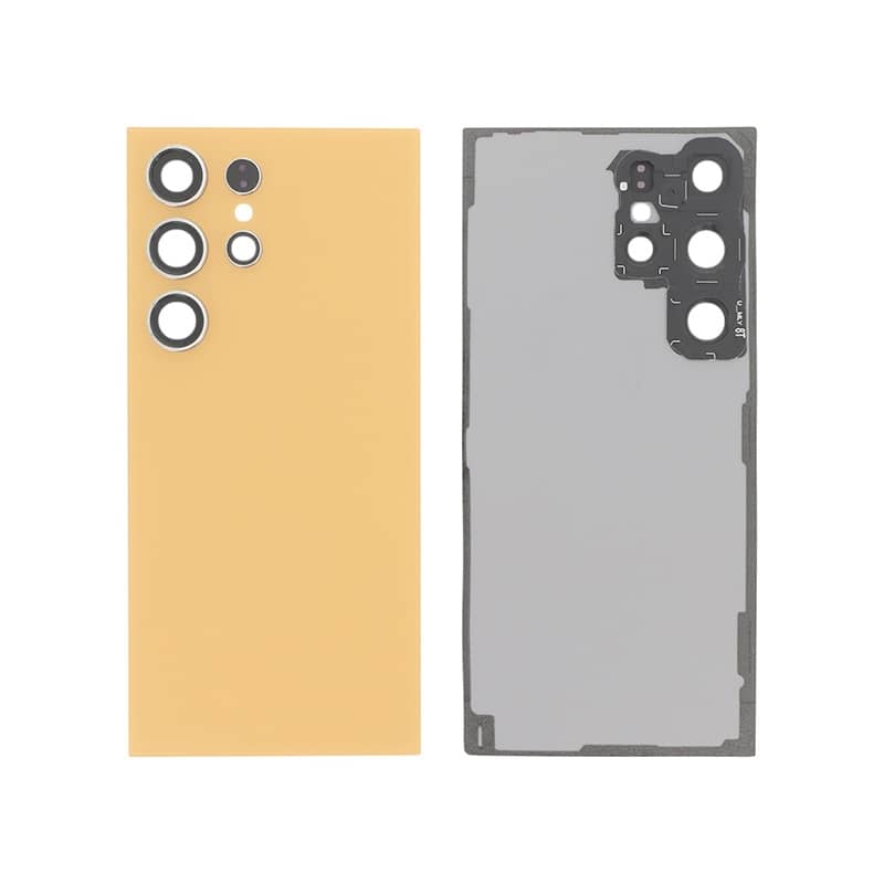 Vitre arrière compatible Titane Orange pour Samsung Galaxy S24 Ultra photo 1