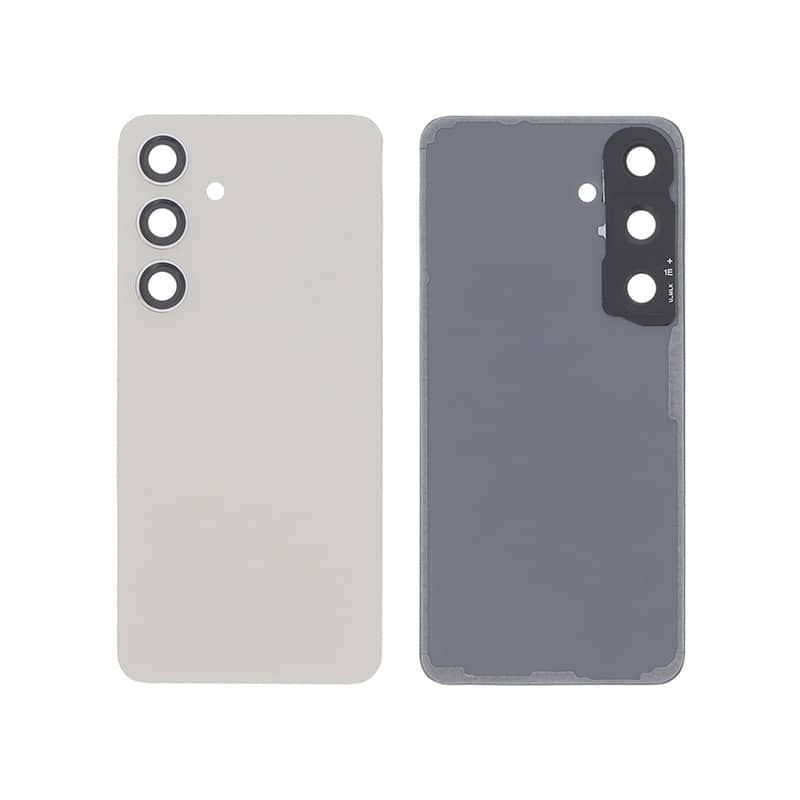 Vitre arrière compatible creme pour Samsung Galaxy S24 photo 1