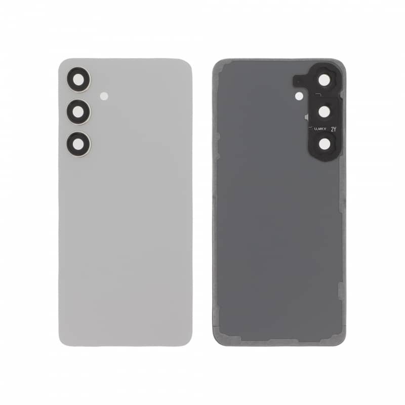 Vitre arrière compatible Argent pour Samsung Galaxy S24+