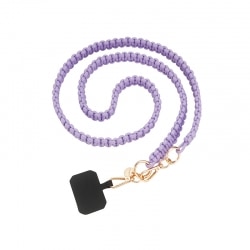 Tour de cou chaine 120cm Scoubidou Violet photo 1